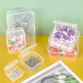 10pcs Plastic Box Rectangular Box Translucent Box Packing Box Storage Box Dustproof Solid Strong Jewelry Storage Case Container.