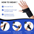 Wrist Support Brace Wrist Stabilizer Adjustable Wrist Bandages Protector Left and Right Hand Wrist Wraps for Pain Relief. 