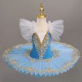 Kids Professional Ballet Tutu Dance Dress Child Blue Swan Lake Costume Ballerina Clothes Teen Ballroom Ballet Outfit For Girls.