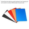 10Pcs Laser Engraving Blanks Aluminum Alloy Sheets for CNC Engraving Laser Crafting Multipurpose Metal Business Cards DIY Card. 