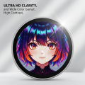 Anime E-Badge Display Pin Phototag Smart Cyber Badge 1.7-Inch Hd Display Fully New Bluetooth Electronic Display Screen.
