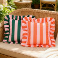 BUYNOW 1PC Striped Lace Velvet Pillowcase 18X18Inch Pillowcases Soft Cozy Cushion Cases for Couch Bedroom Living Room Home Decor. 