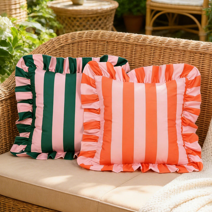 BUYNOW%201PC%20Striped%20Lace%20Velvet%20Pillowcase%2018X18Inch%20Pillowcases%20Soft%20Cozy%20Cushion%20Cases%20for%20Couch%20Bedroom%20Living%20Room%20Home%20Decor%20-%20Image%202