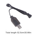 1PCS 7.4V SM-4P Plug USB Charger For DE36W DE65 HM202 EC08 EC16 RC Car M416 Electric Gel Ball Blaster Battery Charger. 