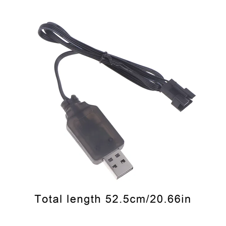 1PCS%207.4V%20SM-4P%20Plug%20USB%20Charger%20For%20DE36W%20DE65%20HM202%20EC08%20EC16%20RC%20Car%20M416%20Electric%20Gel%20Ball%20Blaster%20Battery%20Charger%20-%20Image%204
