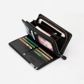 Men's Long Wallet Multi-card Slot Card Holder Business Wallet with Zipper Multi Functional PU Leather Coin Purse Man Gift. 