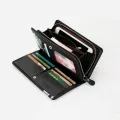 Men's Long Wallet Multi-card Slot Card Holder Business Wallet with Zipper Multi Functional PU Leather Coin Purse Man Gift. 