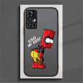 Funny Cartoon The Simpson Phone Case For Redmi Note 13 12 11 10 Pro Plus S T Lite 4G 5G Frosted Translucent Matte Cover. 