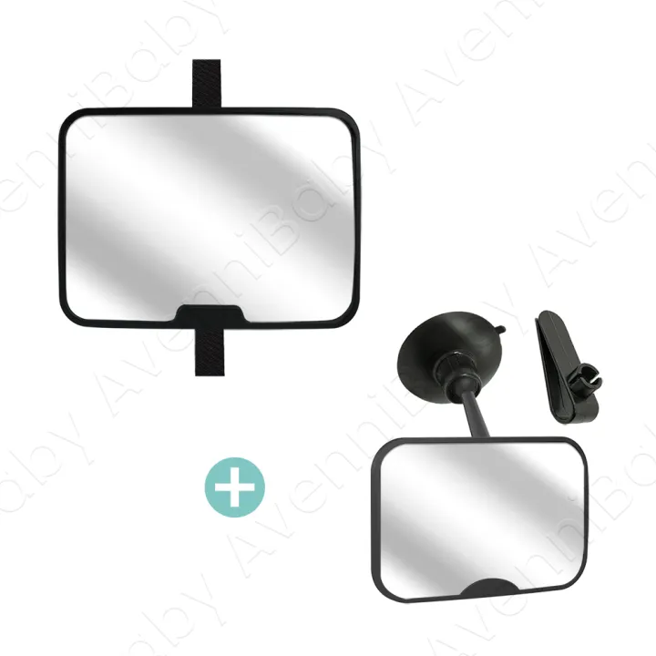 2PC%20Baby%20Car%20Mirror%20Set%20Including%20Clip-On%20Forward-Facing%20Mirror%20&%20360%C2%B0%20Rotatable%20Shatterproof%20Car%20Seat%20Mirror%20For%20Rear%20Facing%20Wi%20-%20Image%207