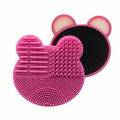 Multifunctional cosmetic brush box cleaning sponge cleaning dry people lazy quick change color scrubber brush brush blush eye shadow cleaning tools. 