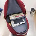 Cute Canvas Backpack for Teenage Girls with Multi Pockets and Waterproof Nylon Material 42cm. 