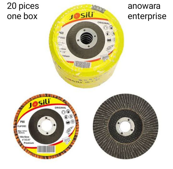 20 pices box 4" inches josili flaf disc Grinding Sanding Wheels profesional high quality
