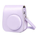 For Film Camera Bag for Instax Mini 11 9 8 Camera Case PU Leather Soft Silicone Cover Bag with Shoulder Strap.