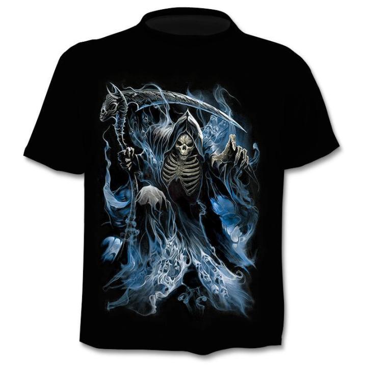 New%20retro%20street%20punk%20motorcycle%20men's%20T-shirt%203D%20shirt%20casual%20fashion%20hip-hop%20horror%20short%20sleeved%20round%20neck%20men's%20clothing%20-%20Image%203