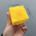 Squishy Square Cheese Squeeze Toys Slow Rebound Push Stress Relief Sensory Toy Soft Butter Cheese Fidget Toy Christmas Present.