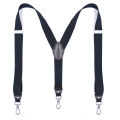 Heavy Duty Suspenders with Swivel Hooks for Men Work Jeans Y Back Big and Tall Adjustable Elastic Trouser Braces Belt Loop Strap.