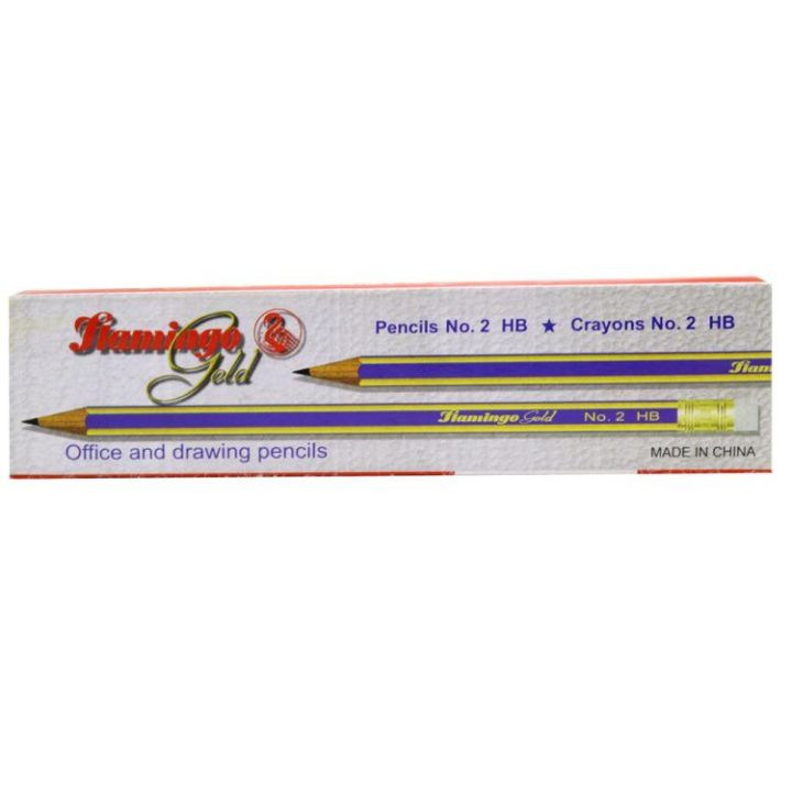 Flamingo%20Gold%20Pencil%20Set%20(12pcs)%20-%20Image%202