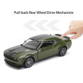 MSZ 5-inch alloy car model Dodge Challenger rebound function static model alloy die-casting car model collection toy.