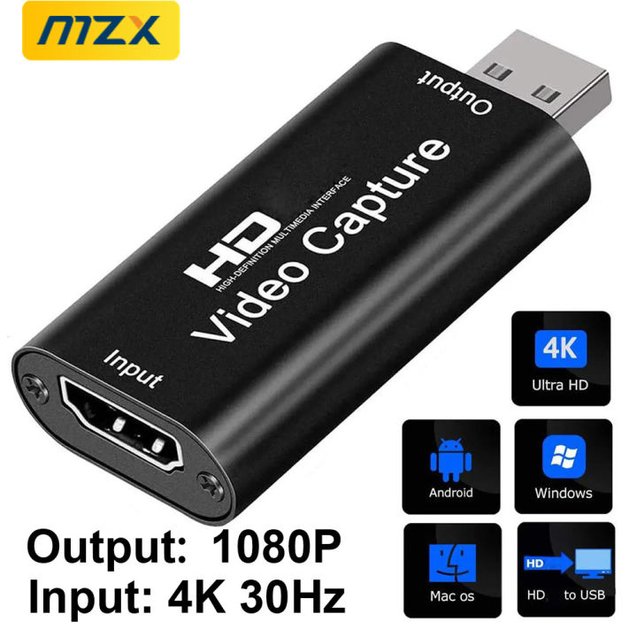MZX%20USB%20Video%20Capture%20Card%201080P%20HDMI-Compatible%20Adapter%204K%20input%20Live%20Stream%20Capturer%202.0%20Grabber%20Recorder%20Game%20Audio%20Adapter%20-%20Image%202
