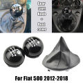 5 Speed 6 Speed Manual MT Chrome Car Gear Shift Knob For Fiat 500 2012 2013 2014 2015 2016 2017 2018 55344048.