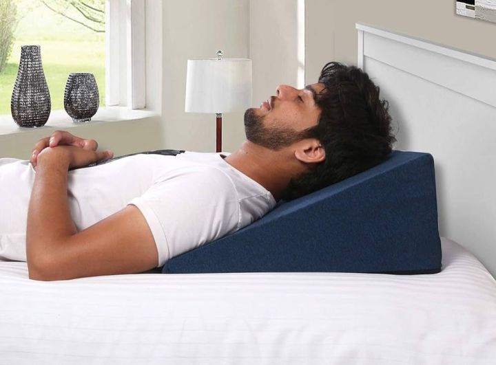 Wedge Pillow Memory Foam Years Warranty Orthopedic Wedge Cushion for  Back Support, Sleeping, Leg Elevator, Pregnancy, GERD, Anti Snoring (Dark 