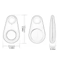 Mini Fashion Smart Dog Pets Bluetooth 4.0 GPS Tracker Anti-lost Alarm Tag Wireless Child Bag Wallet Key Finder Locator. 