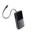 Baseus EnerFill FC51 Bipow 2 Pro 22.5W 10000mAh Digital Display Power Bank with Built-in Fast Charging Cable. 