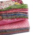 12.8x12.8cm Thin Plain Weave Cotton Fabric,Low Density,DIY Sewing Quilting Material,Random Mix Squares Printed Cloth Set,JC110. 