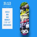 OXELO MID 500 WOLF & MONKEY SKATEBOARD COMPLETE SET. 