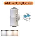 Motion Sensor LED Wall Light Tricolor RGB Rechargeable Double-head Magnetic Spotlight For Bedroom Hallway Stair Ambient Lightin. 