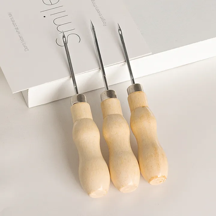 1PC/8PCS%20Awl%20Pricker%20Hole%20Maker%20Tool%20Punch%20Sewing%20Stitching%20Leather%20Craft%20Wooden%20Handle%20-%20Image%202