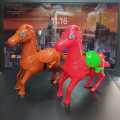 Clockwork jumping horse Simulation animal plush jumping stail children's toys -1pcs. 