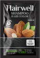 KalaKola Hairwell Color Shampoo (Black) Sachet. 