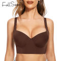 FallSweet Push Up Bra Add One Cup Underwire Corset Top Bustier  Bras for Women Longline Bralette. 