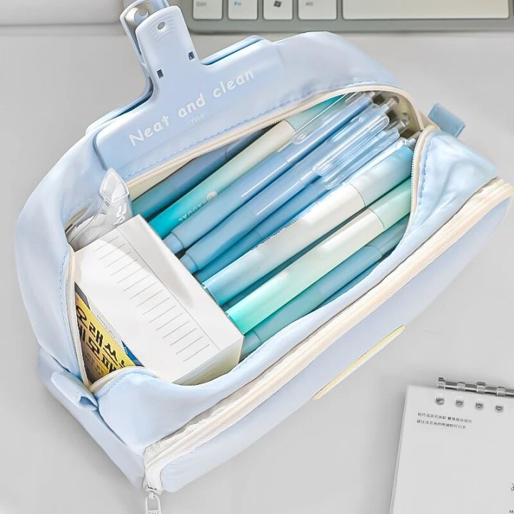 Stylish%20and%20Practical%20Pencil%20Bag%20with%20Large%20Capacity%20and%20Multiple%20Sections%20for%20Stationery%20Storage%20Pencil%20Case%20Back%20To%20School%20-%20Image%202