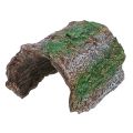 Simulation Reptile Hideout Hollow Escape Cave Lizard Hideaway Shelter PVC Bark Texture Turtle Tank Ornaments Pet Breeding. 