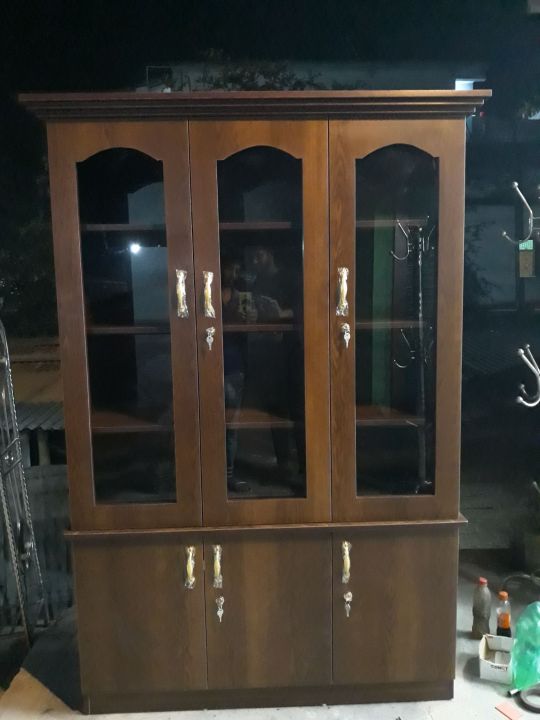 Waterproof%20Melamine%20Partex%20Bord%20Two%20Door%20And%20Drawer%20Wall%20Showcase%20-%20Image%202