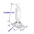 Universal 17mm Ball Head Car Dashboard Self Adhesive Base 360 Degree Rotation Phone Holder Cellphone Support Bracket Accessories. 