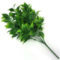 7 branches green artificial plants for garden grass orange leaves faux plant for home decoration. 