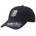 Anime Attack on Titan Baseball Hat Hat Shineki no Kyojin Wings of Freedom Embroidered Unisex Outdoor Hat Party.
