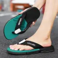 2023 High Quality Brand Fashion Men Flip Flops Summer Beach Flip Flops Men Casual Breathable Thicken Beach Men Slippers Outdoor. 
