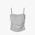 New Summer Simple Cotton Sling Camisole Women Girls Crop Top Sleeveless Shirt Lady Bra Tops Straps Skinny Camisole Base Best Top.