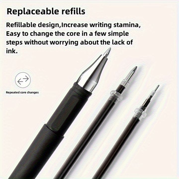 5/10/20pcs%20Quick-Drying%20Gel%20Pens,%200.5mm%20Fine%20Tip,%20Black%20Ink%20-%20Ideal%20Choice%20for%20Office%20and%20School%20clea%20For%20school%20office%20use%20only%20-%20Image%202