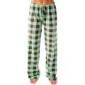 2024 New Sleep Pants Women Plaid Pattern High Elasticity Wide Legs Loose Ladies Pajama Pant Trousers Wear-Resistant For Home. 