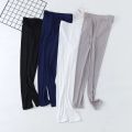 Nylon Ice Silk Leggings Women High Waist Big Size Tights Elastic Slim Outside Wearing Pants Summer Thin Style Leggings.