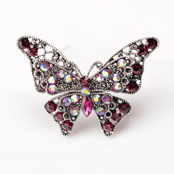 Rhinestone%20Butterfly%20Brooch%20Pins%20Trendy%20Alloy%20Enamel%20Metal%20Lapel%20Pin%20Glittering%20Multi-Color%20Optional%20For%20Women%20Small%20%20Access%20-%20Image%203