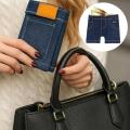 Portable Retro Pants Mini Jeans Wallet Foldable Denim Coin Purse Card Holder Cool Small Sized Multi-functional Purse. 