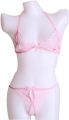 1 Set Exotic Hot Bikini Set For Honeymoon Exclusive And Premium Transparent Sexually attractive Pink Color Nighty. 