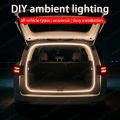 Automotive LED trunk lighting ambient light SUV modification trunk light strip ambient light universal decoration Accessories. 
