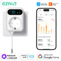 16A Tuya Wifi Smart Plug Digital Thermostat Socket Outlet Power Monitor Wireless App Voice Remote Control Work with Alexa . 